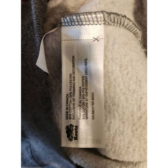 Roots Is Canada Red Grey Hoodie Sweatshirt Size XS - Picture 3 of 4